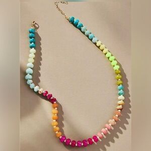 Bohemian rainbow necklace A517